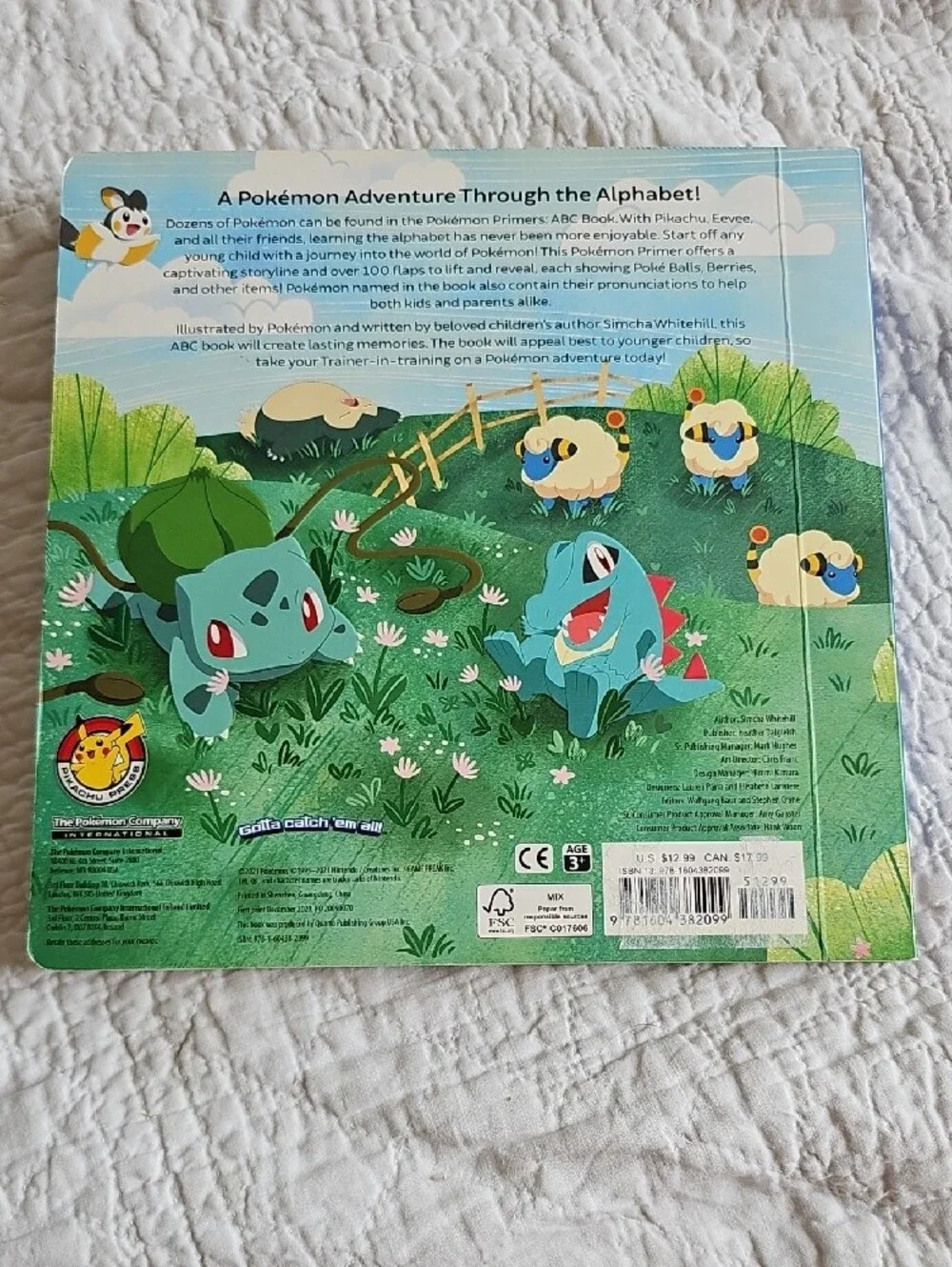 Pokémon ABC Book - Colorful Board Book With Flaps